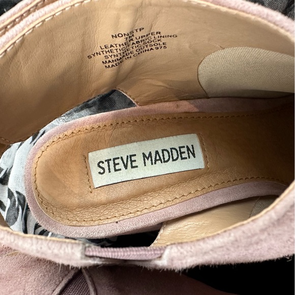 Steve Madden Womens NONSTP Heeled Sandal, Mauve Suede, 7M - Picture 13 of 13